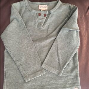 Me & Henry Kids' Long Sleeve Tee in Sage Green